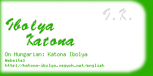 ibolya katona business card